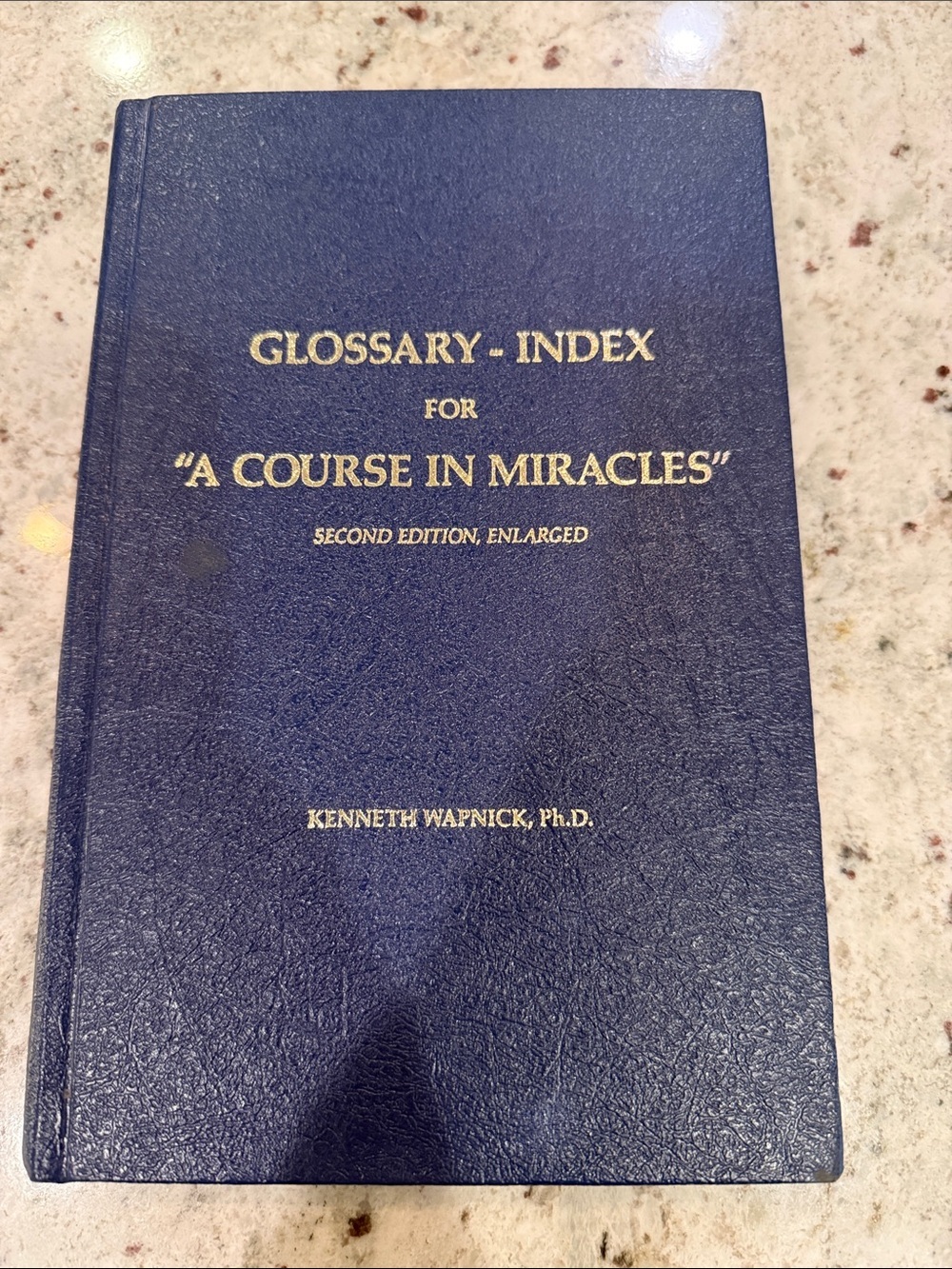 Glossary-Index for "A Course in Miracles" Navy‎ Hardcover